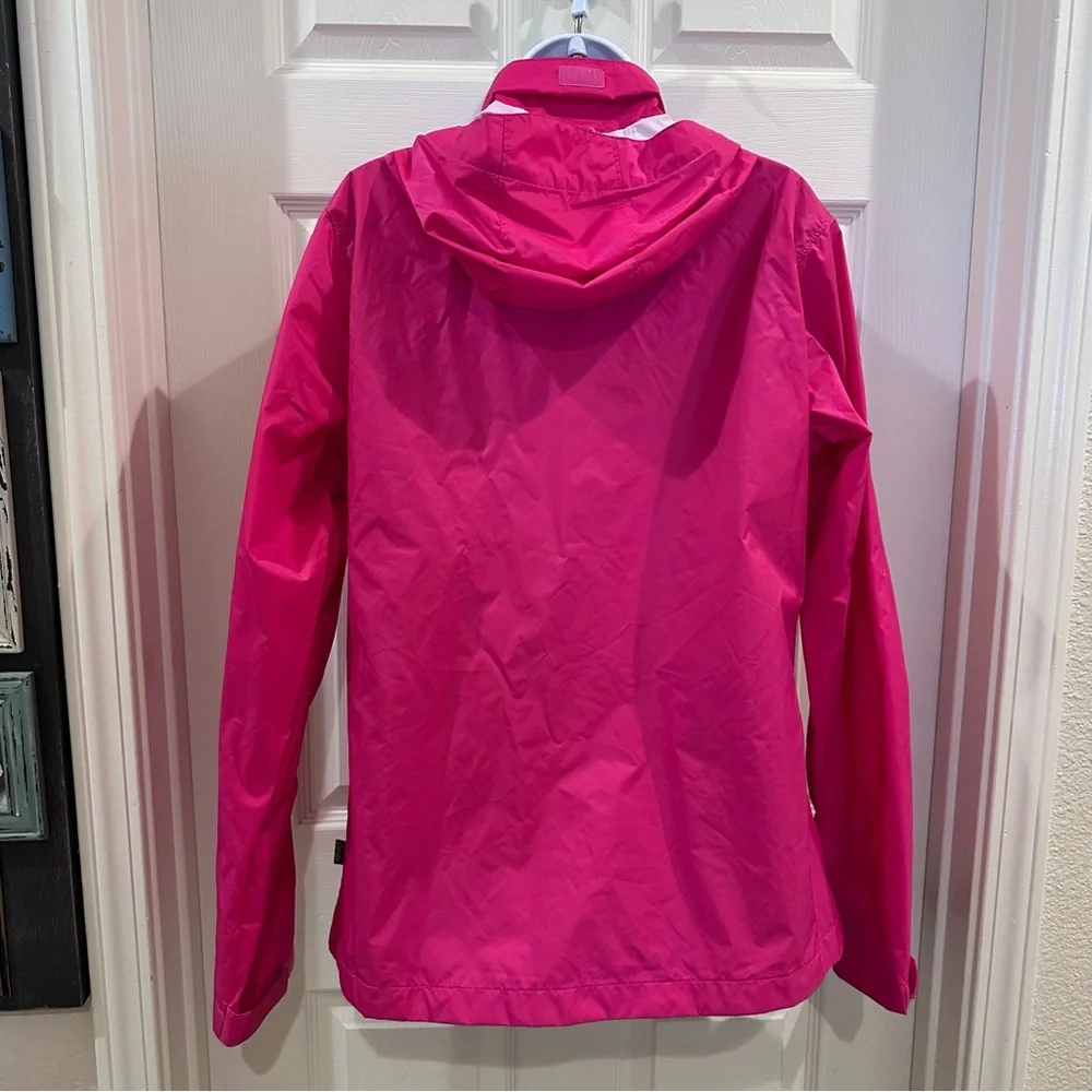 Cabela's 4 Most Repel Pink Zip Hooded Windbreaker Jacket Large